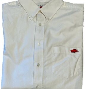 The Razorback Collection Arkansas Hog men’s L white long sleeve button up